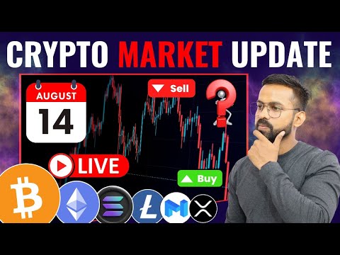 Live Bitcoin Trading | 14 August | BTC, ETH, XRP, LTC,SOL Altcoin Analysis | Crypto News Hindi