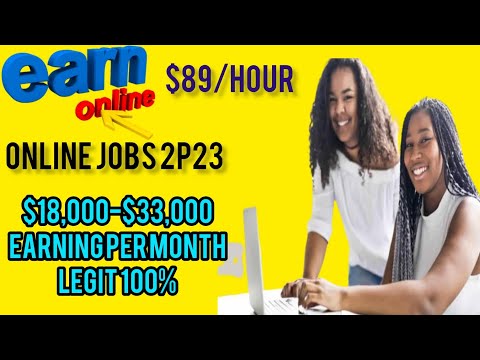 ONLINE JOBS | 5 WEBSITE TO EARN $18K-$33K WEEKLY ONLINE | WORK FROM HOME | NO SKILLS REQUIRED