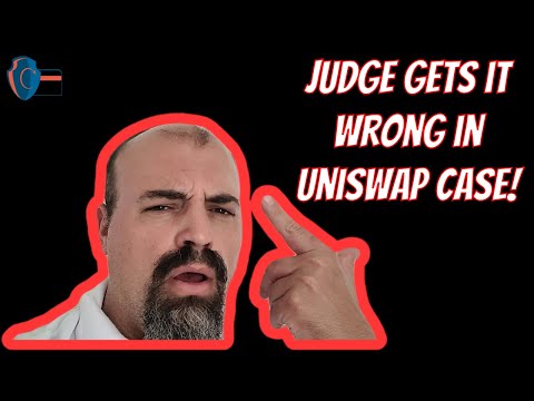 Judge gets it wrong in #uniswap lawsuit | crypto scams | crypto scam | bitcoin scam | bitcoin scams