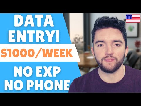 NEW $1,000/WEEK Remote Data Entry Jobs NO EXPERIENCE 2023