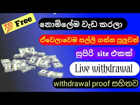 දවසට හොඳ income එකක් ගන්න පුළුවන් සුපිරි සයිට් එකක් /online jobs for students to earn money online