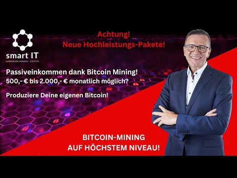 Passiveinkommen durch Bitcoin-Mining. Sind 500,- ; 1000,- oder gar 2000,- Euro monatlich möglich?