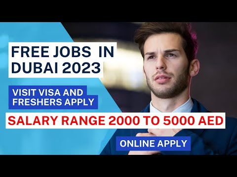 Freshers and visit visa jobs in Dubai UAE 2023 || #dubai