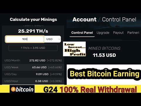 G24-New Free Bitcoin Mining Website 2023 | Instant Withdraw | bitcoin mining site | Real 100% profit