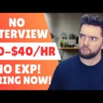 $20-$40/HOUR Remote Jobs HIRING NOW with NO INTERVIEW OR EXPERIENCE!