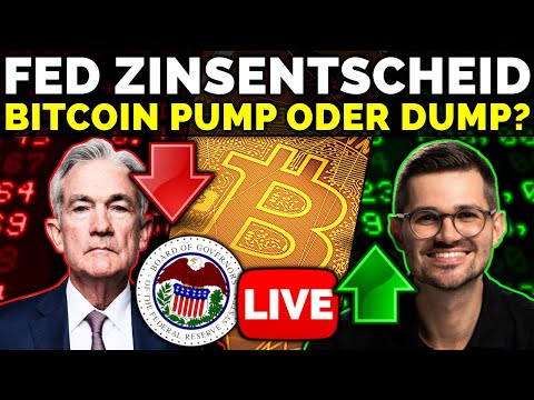 BITCOIN LIVE | ZINSENTSCHEID! Pump oder Dump?!