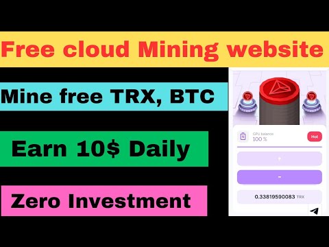 New cloud mining website | TRX, Doge Coin, bitcoin mining | Tron mining | No Investment