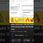 Make $300/DAY Online at Home Using Google Worldwide | Work From Home Jobs #homejobs workfromhome💵🚀
