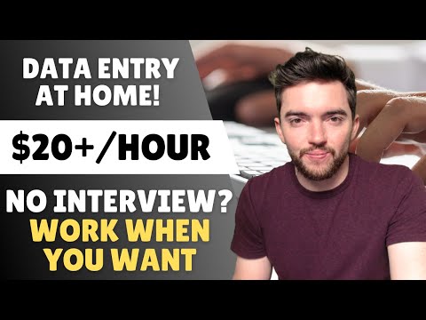 $25/HOUR Data Entry Work From Home When You Want Jobs | No Interview?
