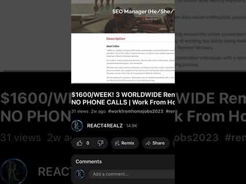 $1600/WEEK! 3 WORLDWIDE Remote Jobs NO PHONE CALLS | Work From Home 2023 #workfromhomejobs2023