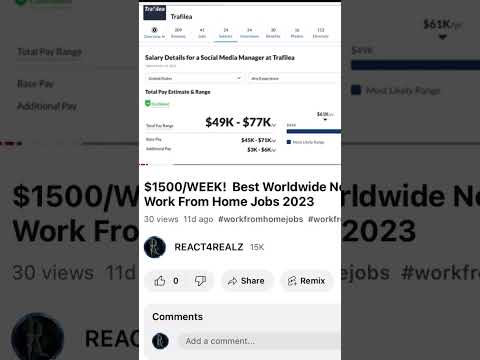 $1500/WEEK!  Best Worldwide Non-Phone Work From Home Jobs 2023 #workfromhome #homejobs