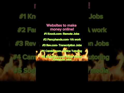 Websites to make money online from home or anywhere! #sidehustle #workfromhome #passiveincome #msi