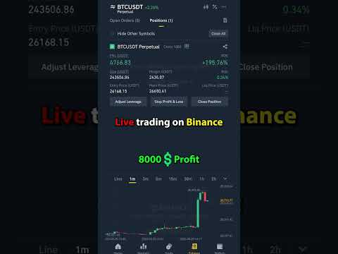 Live trading on binance futures #trading #crypto #btc #bitcoin