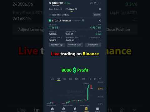 Live trading on binance futures #trading #crypto #btc #bitcoin
