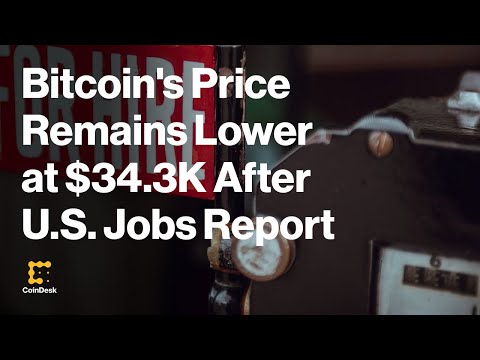 Bitcoin's Price Remains Lower at $34.3K After U.S. October Jobs Report