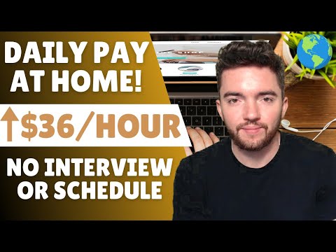 8 DAILY PAY ⬆️$36/HOUR Work From Home Jobs with No Interview or Schedule