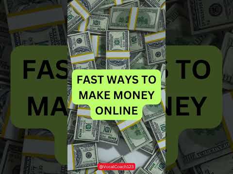 Fast ways to make money online - How to pronounce?