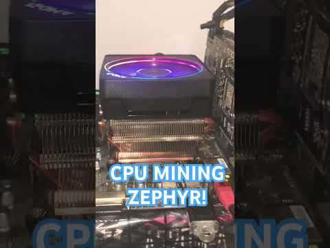 Just Started CPU Mining ZEPHYR #cpumining #crypto