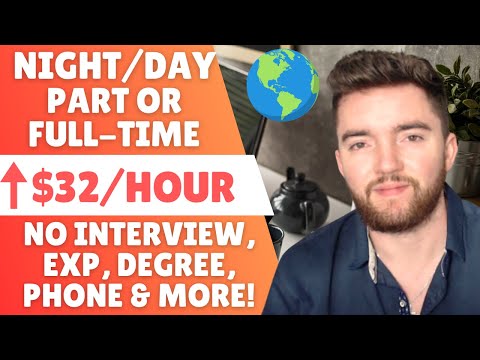 6 EASIEST ⬆️$32/HOUR Work From Home Jobs You Can Do Anytime Night/Day/Weekends