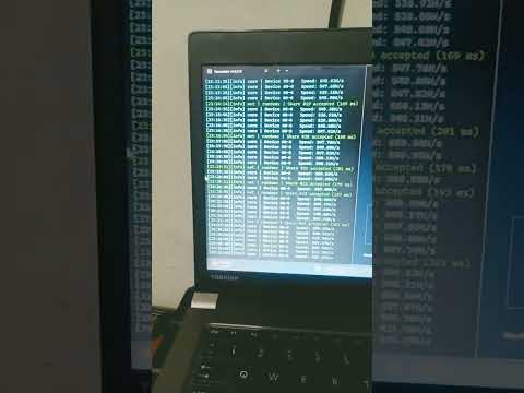 Bitcoin mining in 9 year Old laptop | Toshiba Portégén Z-30 A