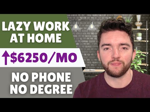 $6,250/MONTH LAZY No Phone Work From Home Jobs Hiring