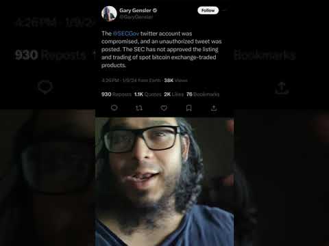 SEC HACK = FAKENEWS #bitcoin #spotetf #crypto #sec