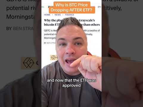 Why Is BTC Price Dropping AFTER ETF? #bitcoin #ethereum #cryptoforbeginners