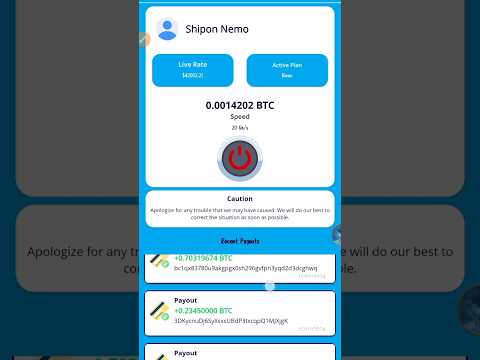 Free BTC mining 2024 Free btc mining site #shorts #shortvideo