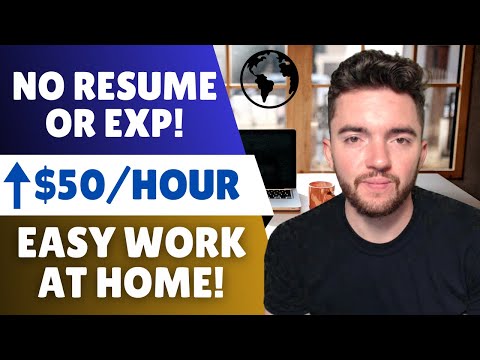 ⬆️$50/HOUR! 12 Best No Resume No Experience Work From Home Jobs