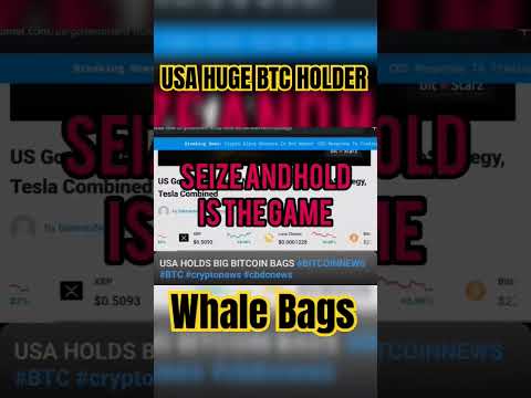 USA HAS WHALE BAGS OF BITCOIN #BITCOINNEWS #BITCOIN #cryptonews