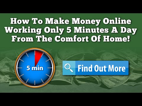 How To Make Money Online In 2016 Working 5 Minutes A Day From Home