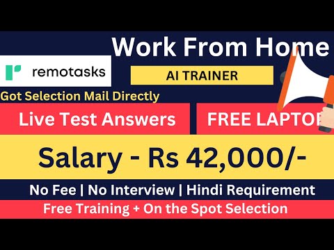 REMOTASKS Hiring | Live Test Answers | Work from home jobs 2024 | online jobs at home | Jobs