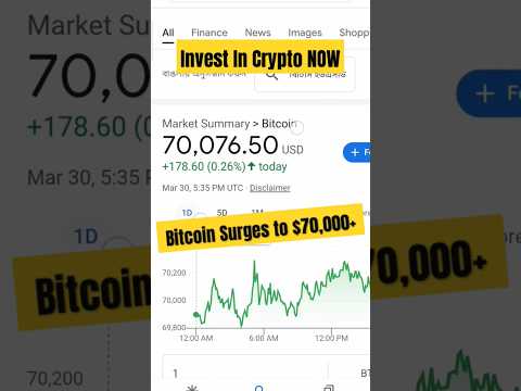 Bitcoin Surges to $70,000+ #bitcoinprice #cryptotrading #bitcoinnews #bitcointoday #bitcoin #shorts