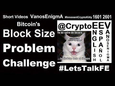 Bitcoin Block Size Problem Challenge CryptoCurrency Flat Earth Coin Open Source Blockchain P2P Money