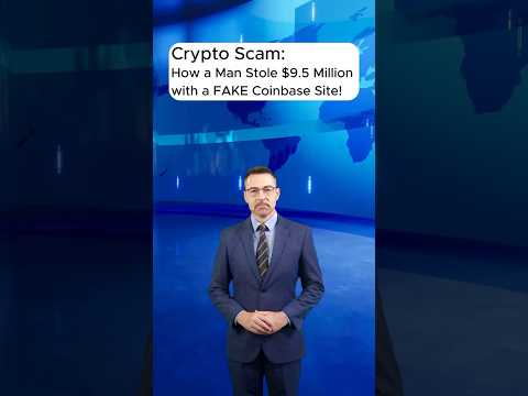 Crypto Scam:How a Man Stole $9.5 Million with a FAKE Coinbase Site!#shorts  #cryptocurrency #news