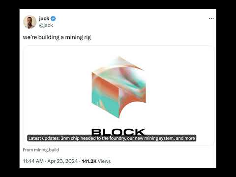 Jack Dorsey’s Block announces development of ‘full Bitcoin mining system’