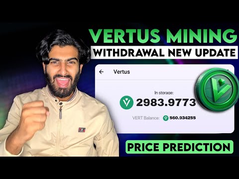 Vertus Mining Withdrawal Update - Next Notcoin App | New Free Crypto Mining #airdropfree