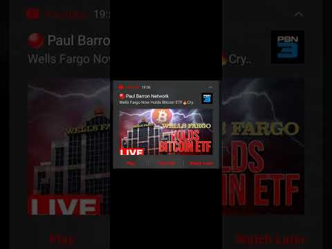 Bitcoin NEWS: ⚠️  Wells Fargo holds Bitcoin ETF