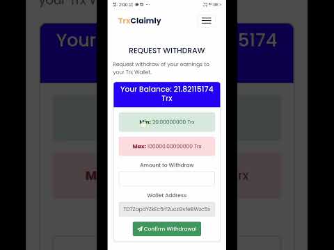 This crypto site scam me!!!!! #trx #mining #crypto #tron #trc20