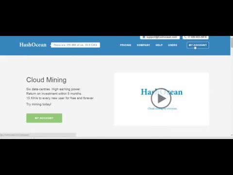 Bitcoin!!! HashOcean  mining 2016.