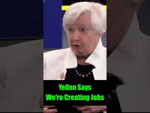 Janet Yellen says the Fed is creating Jobs! How? With the Money Printer? #politics #gold #bitcoin