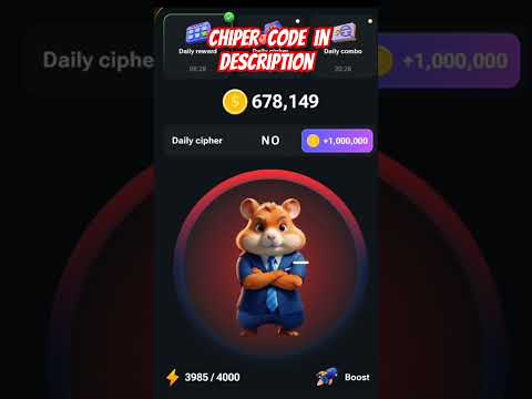 Hamster Kombat Daily chiper #hamsterkombat #reels #ytshorts #shorts #bitcoin # mining