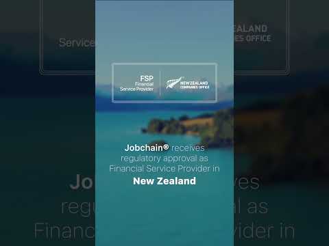Jobchain has been registered as Financial Service Provider in New Zealand