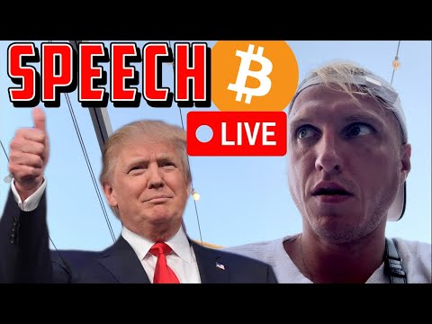 DONALD TRUMP BITCOIN SPEECH!!!! (Live Reaction & Price Prediction 2024)