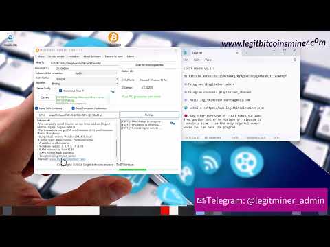 Bitcoin Mining on PC│Full Mining & BTC Withdrawal Video│Bitcoin Mining Software 2024│Download