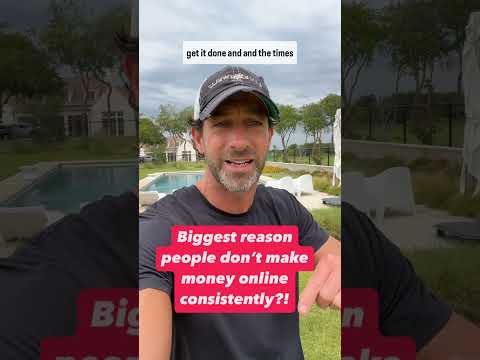 Here’s one of the biggest reasons people don’t make money online consistently!? here’s what to do