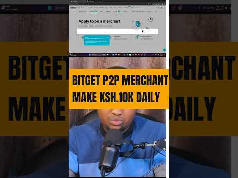 Become Bitget p2p merchant in 2 simple steps like this