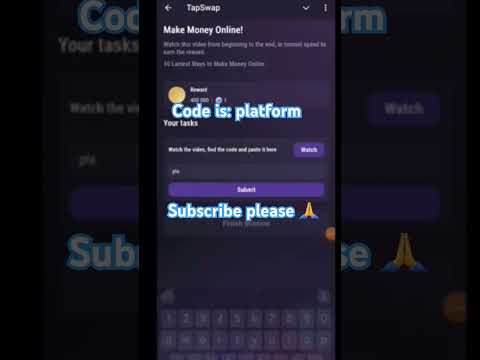 Make Money Online! Tapswap code