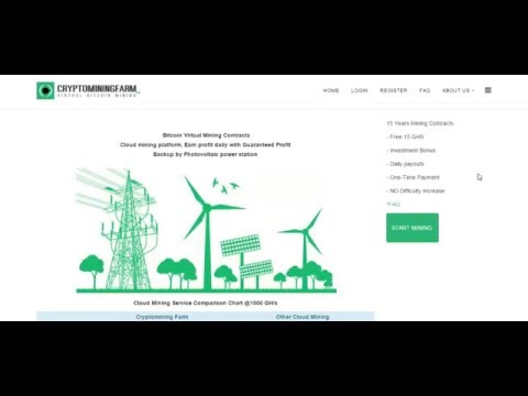 Bitcoin-платформа облачного майнинга CRYPTOMININGFARM