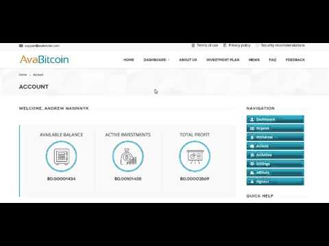 Облачный майнинг AVABITCOIN   Bitcoin mining  Регистрация и заработок